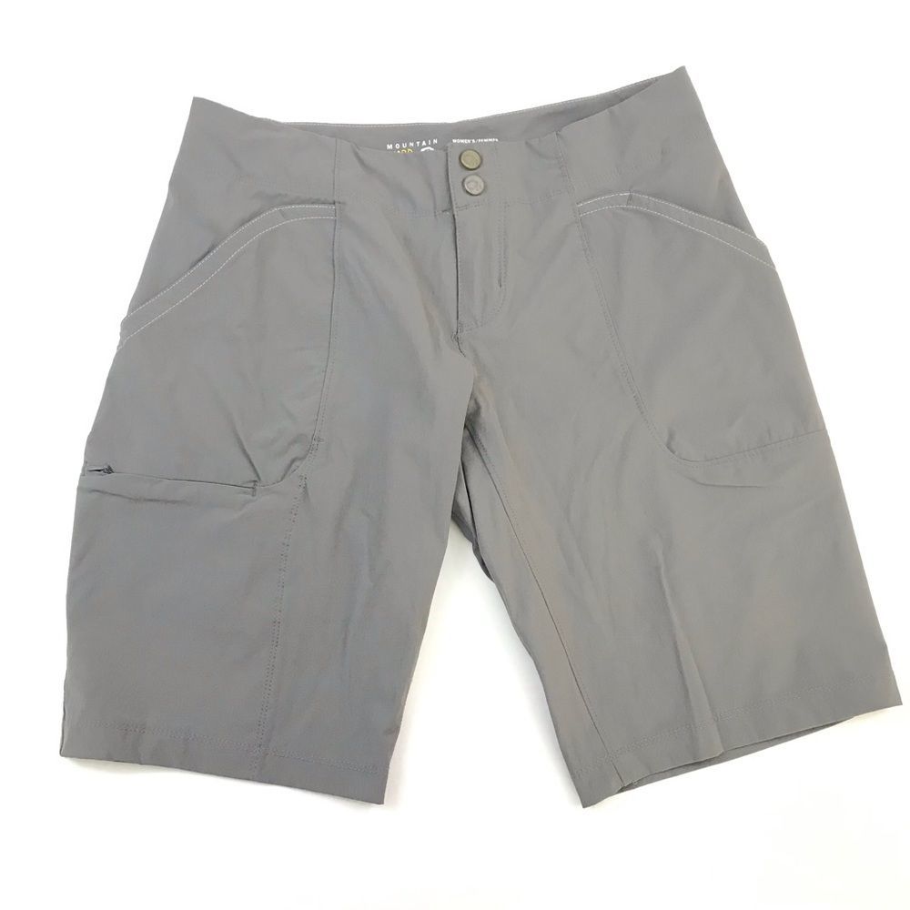 Mountain Hardwear Petra Shorts Hiking Gray Sz 4